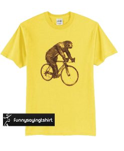 Sloth on a Bike t shirt