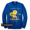 Snoopy Charlie Brown whisper words of wisdom let it be sweatshirt