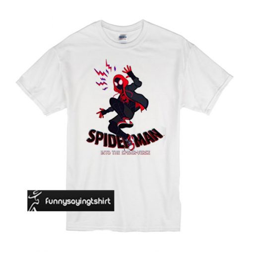 Spider Man Into The Spider Verse t shirt