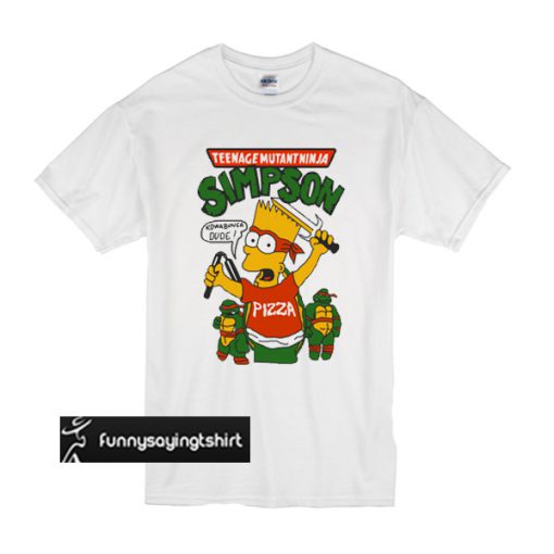 Teenage Mutant Ninja Simpson t shirt