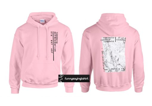 Toronto pink hoodie