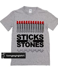 White Sticks and Stones Mean Girls t shirt