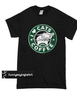 i love cats coffee t shirt