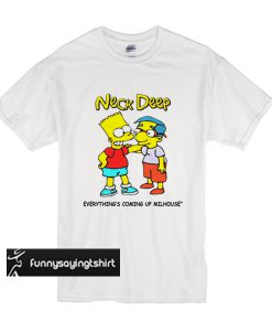 neck deep simpsons t shirt