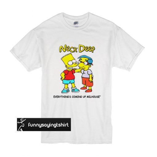 neck deep simpsons t shirt