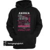 Andrea highly eccentric extra tough hoodie