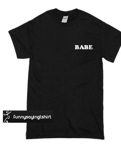 Babe Pocket Print t shirt