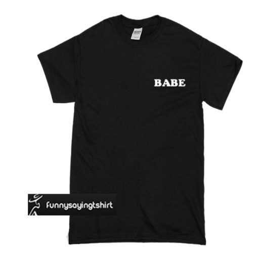 Babe Pocket Print t shirt