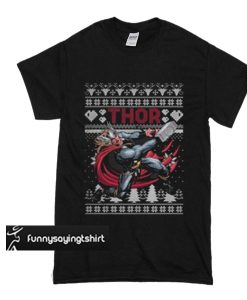 Thor Marvel ugly christmas t shirt