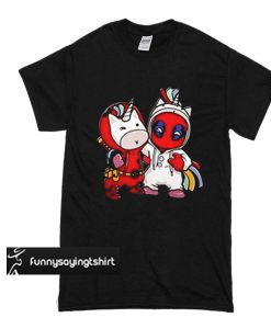 Unicorn and Deadpool t shirt