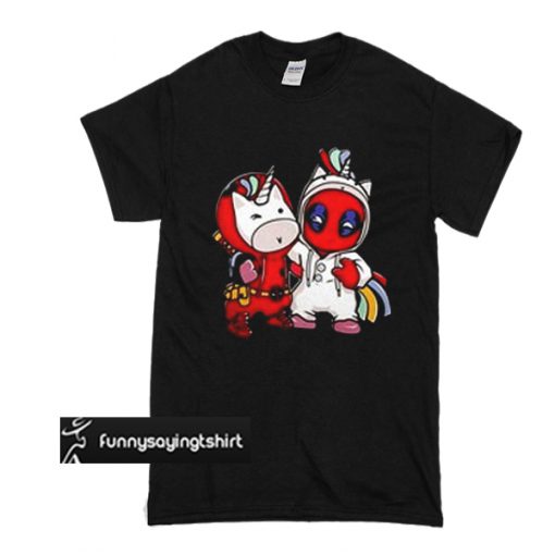 Unicorn and Deadpool t shirt