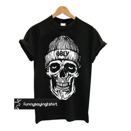 Black Skull Obey t shirt