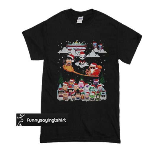 Goku Jiren Zeno and Kame Santa Claus Dragon ball Christmas T-shirt From Made A Fun