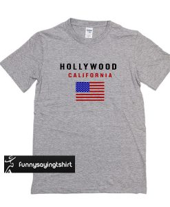 Hollywood california t shirt