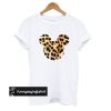 Mickey Head Leopard T shirt