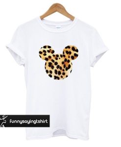 Mickey Head Leopard T shirt