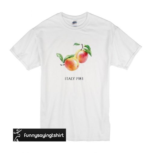 Peach Italy 1983 t shirt
