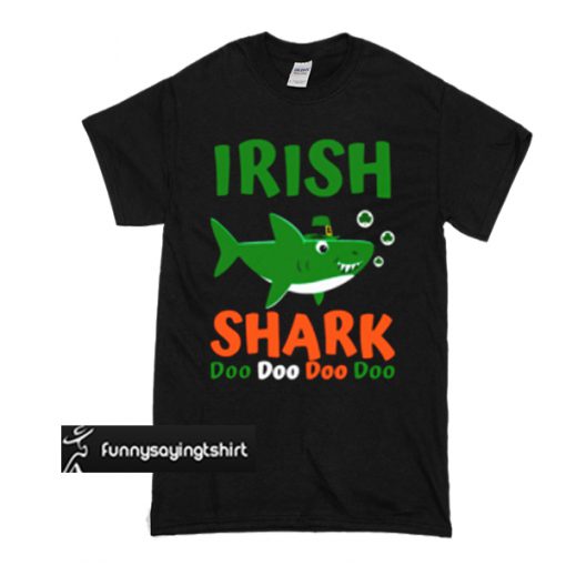 Saint Patrick's Day Irish shark doo doo doo t shirt