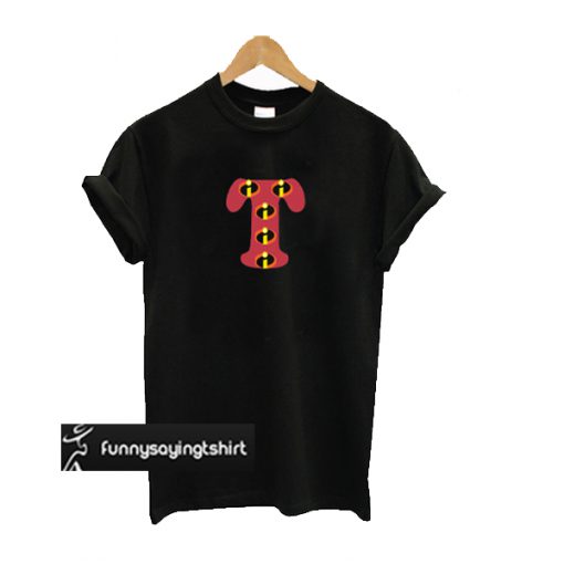 T Font Logo Incredibles t shirt