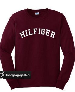 hilfiger maroon sweatshirt