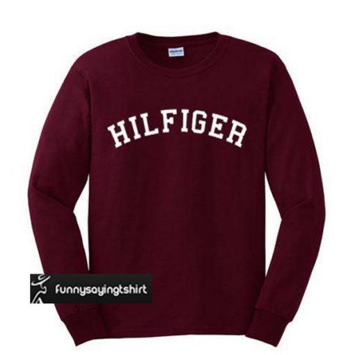 hilfiger maroon sweatshirt