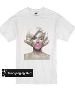 marilyn monroe bubble gum t shirt