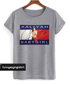 Aaliyah Babygirl grey T-shirt