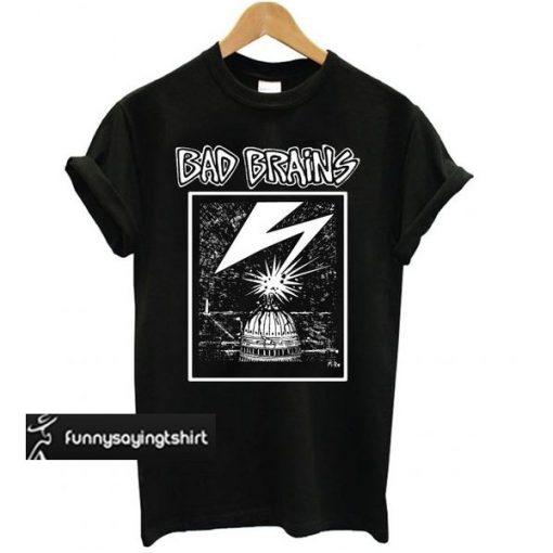 Bad Brains – Capitol White on Black t shirt