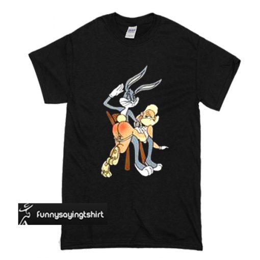 Bugs bunny spanking naughty lola bunny t shirt