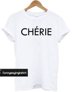 Cherie Slogan White t shirt