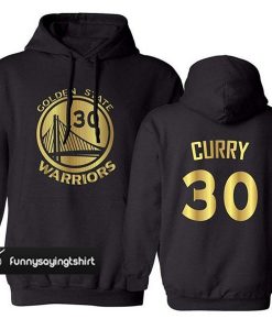 Golden State Stephen Curry 30 Gold hoodie