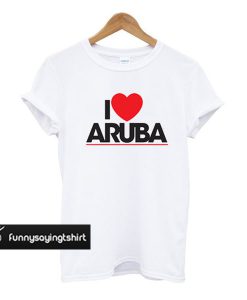 I Love Aruba Logo T Shirt