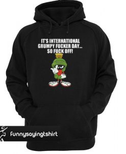 It’s international grumpy fucker day so fuck off hoodie