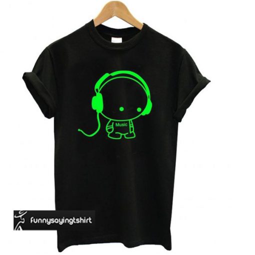 Lighting Headphone T shirt