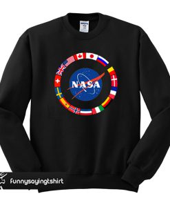 NASA all country's Flags Sweatshirt