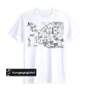 New York City Map Illustration and Wall Decal t shirt