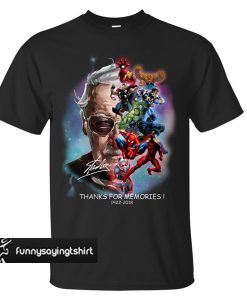 Stan Lee with Superhero thanks for memories 1922 - 2018 T-shirt