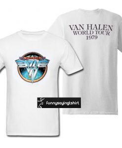 Van Halen World Tour 1979 t shirt