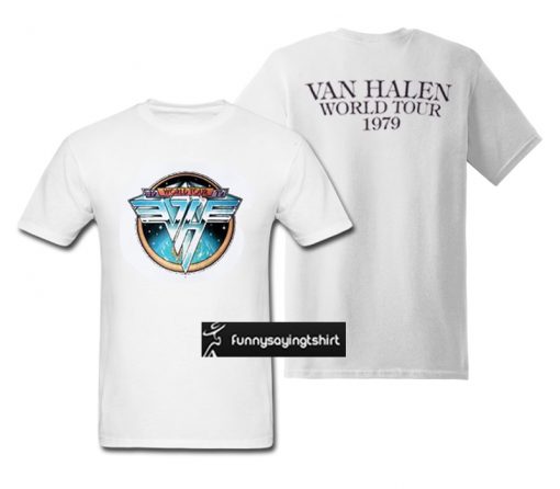 Van Halen World Tour 1979 t shirt