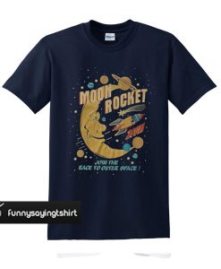 moon rocket t-shirt