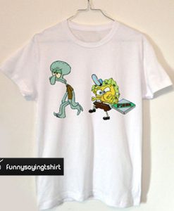 spongebob squidward t shirt