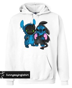 Baby Toothless and Baby Stitch Hoodie