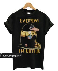 Fantastic Beasts Niffler Everyday I’m Nifflin T shirt