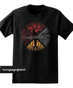 Game of Thrones Four Houses Circle Adult t shirt