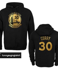 Golden State Warriors Stephen Curry - Gold Print Jersey hoodie