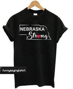 Nebraska Strong Black t shirt