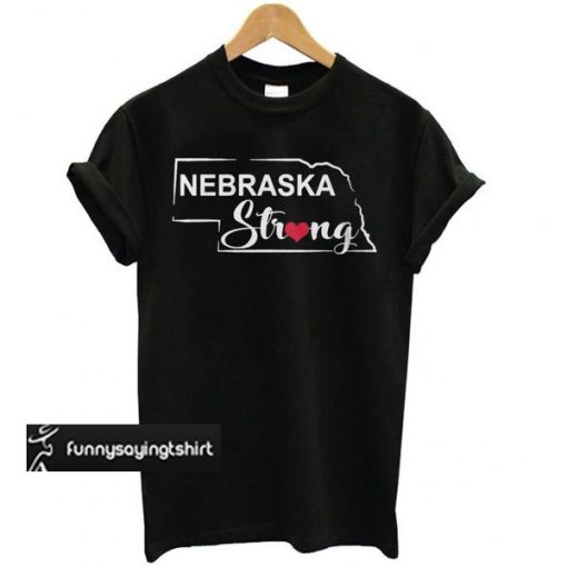 Nebraska Strong Black t shirt