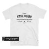 Vitalik Ethereum Original t shirt