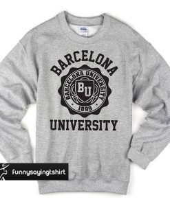 Barcelona University grey sweatshirt