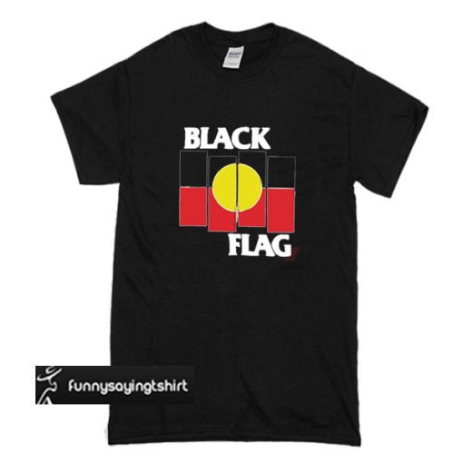 Black Flag X Aboriginal Flag T-Shirt